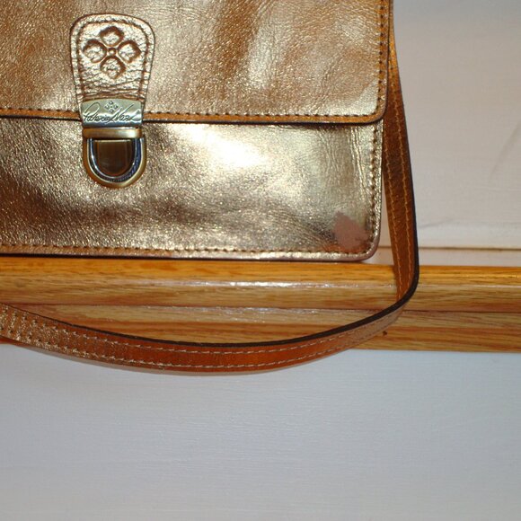 Patricia Nash Locri Distressed Metallic Crossbody Purse GOOD CONDITION! - Picture 11 of 11